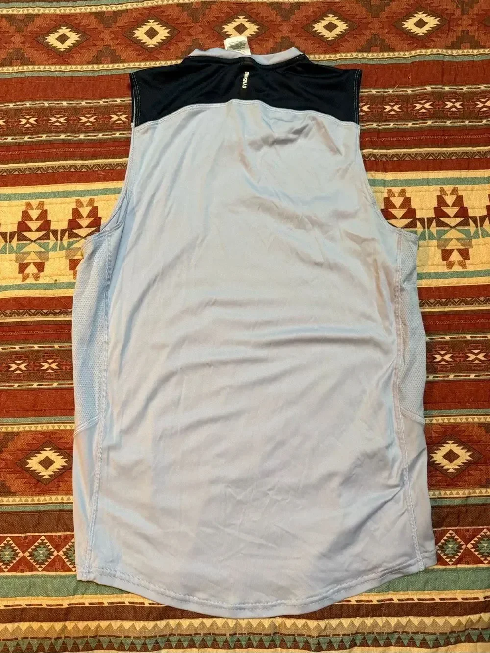 Gymshark Light Blue Athletic Tank Top with Subtle Logo size small